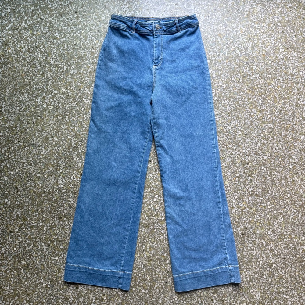 Avec Les Filles Wide Leg High Rise Jeans (Size 28)